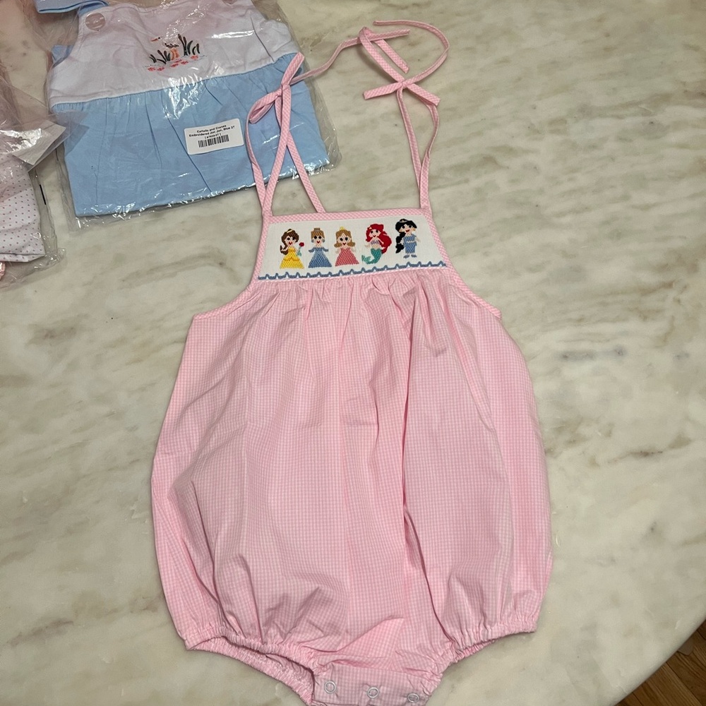 Pink Princess-Themed Kids One Piece